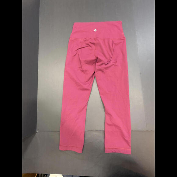 Lululemon Burgundy Athleisure Preppy Active Gym Yoga Legging Minimalist Size 6 - Picture 1 of 10